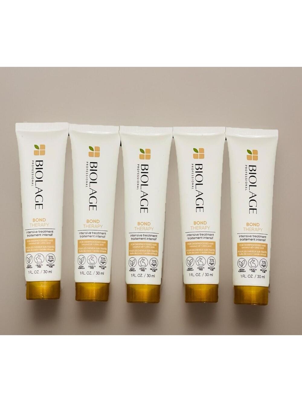 Biolage Bond Therapy Intensive Treatment - Hair Repair - Lot Of 5 - 1 Oz Ea